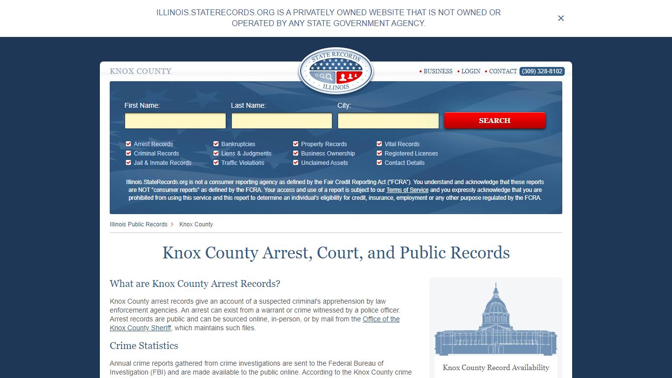 Knox County Arrest, Court, and Public Records