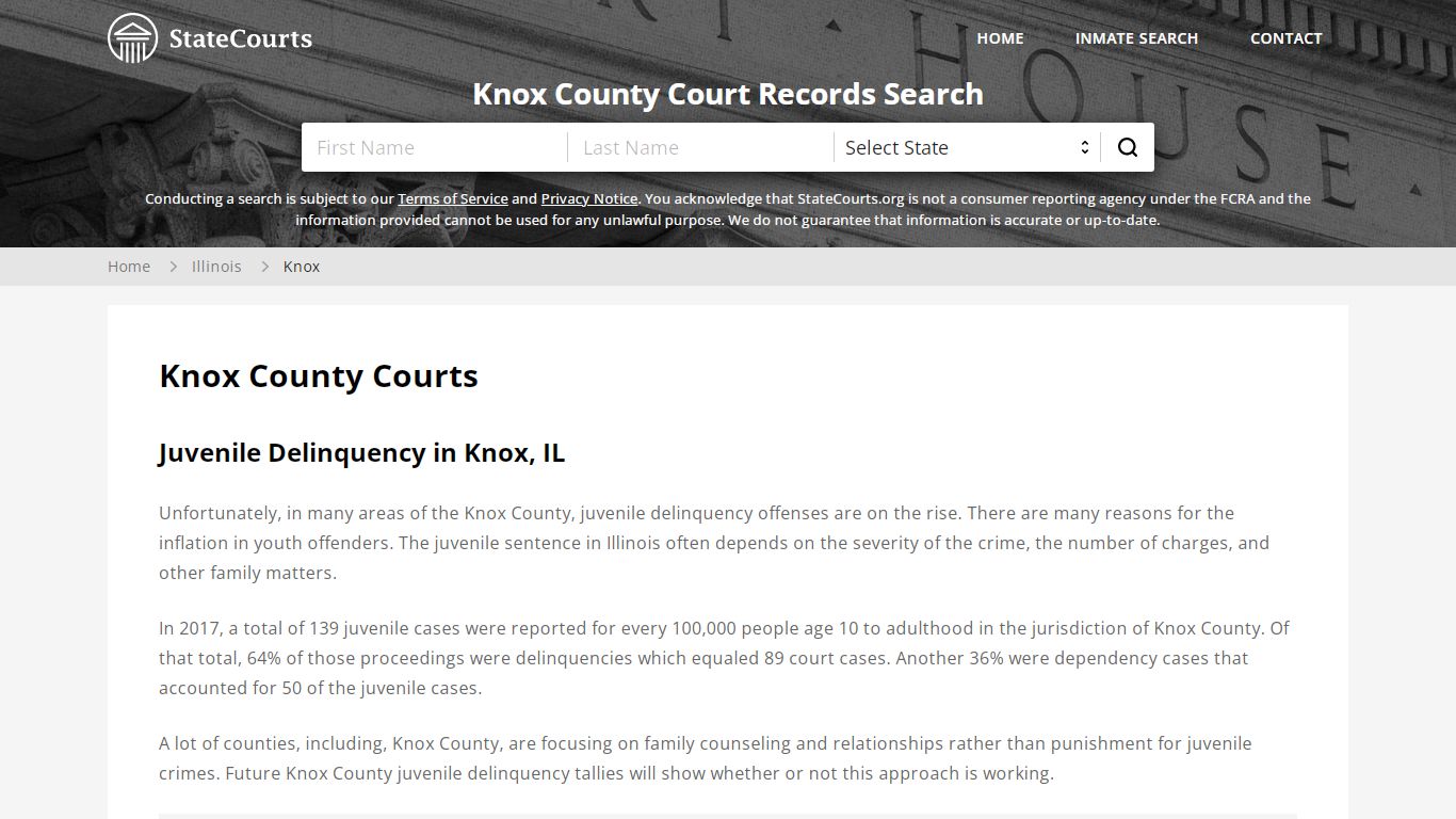 Knox County, IL Courts - Records & Cases - StateCourts